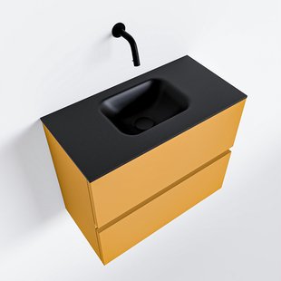 MONDIAZ ADA 60cm toiletmeubel ocher. LEX wastafel urban midden zonder kraangat