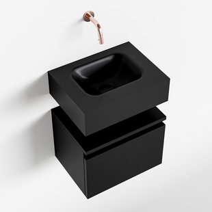 MONDIAZ ANDOR 40cm toiletmeubel urban. LEX 40cm wastafel urban midden geen kraangat