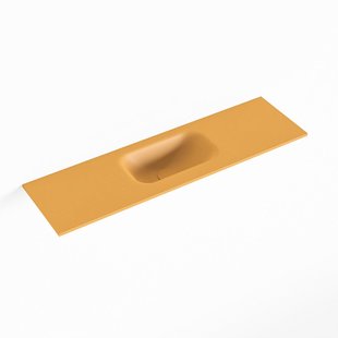 MONDIAZ EDEN Ocher solid surface inleg wastafel voor toiletmeubel 80cm. Positie wasbak midden