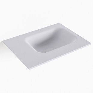 MONDIAZ LEX Cale solid surface inleg wastafel voor toiletmeubel 40cm. Positie wasbak rechts