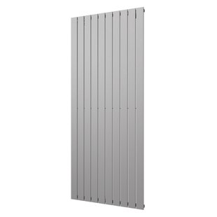 Designradiator Plieger Cavallino Retto Enkel 1506 Watt Middenaansluiting 180x75,4 cm Pearl Grey