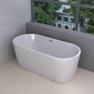 Vrijstaand Acryl Ligbad Libero 178 x 80 cm Glans Wit