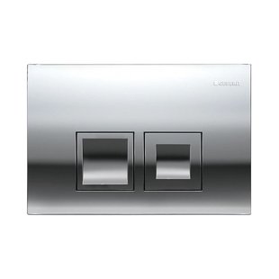 Drukplaat Geberit Delta 25 Square DualFlush Frontbediening Chroom