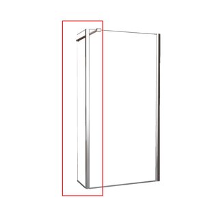 Zijwand Wiesbaden Hoekprofiel 40x200cm 10mm NANO coating