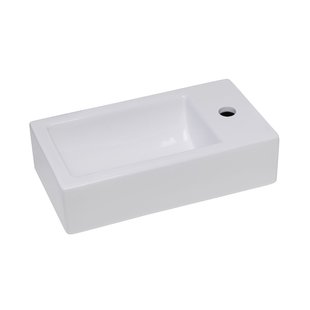 BWS Fontein Blong 46x26x11cm Wit (kraangat rechts)