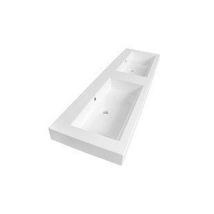 Wastafelblad Exclusive Line Florence 160 2 kraangaten Wastafelblad Exclusive Line Florence 160 2 kraangaten