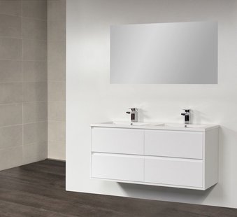 Badkamermeubel New Future 120 cm (4 lades, 2 uitsparingen) Wit