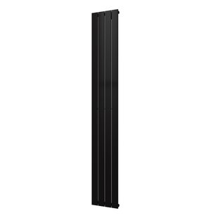 Designradiator Plieger Cavallino Retto Enkel 666 Watt Middenaansluiting 200x29,8 cm Antraciet Metallic