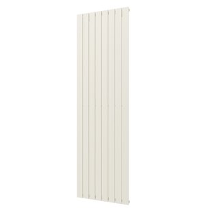 Designradiator Plieger Cavallino Retto Enkel 1332 Watt Middenaansluiting 200x60,2 cm Wit Structuur