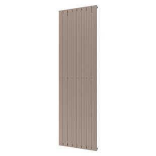 Designradiator Plieger Cavallino Retto Enkel 1332 Watt Middenaansluiting 200x60,2 cm Zandsteen