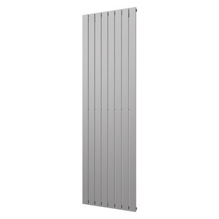 Designradiator Plieger Cavallino Retto Enkel 1332 Watt Middenaansluiting 200x60,2 cm Pearl Grey
