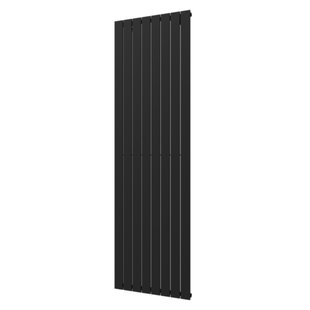 Designradiator Plieger Cavallino Retto Enkel 1332 Watt Middenaansluiting 200x60,2 cm Donkergrijs Structuur