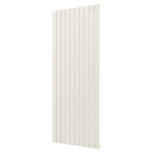 Designradiator Plieger Cavallino Retto Enkel 1666 Watt Middenaansluiting 200x75,4 cm Wit Structuur