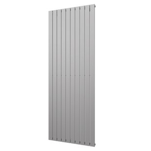 Designradiator Plieger Cavallino Retto Enkel 1666 Watt Middenaansluiting 200x75,4 cm Pearl Grey