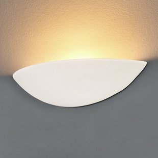 Searchlight Lichte wandlamp van gips, beschilderbaar Searchlight Lichte wandlamp van gips, beschilderbaar
