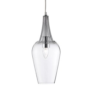 Searchlight Glazen hanglamp Whisk met chroom elementen