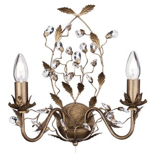 Searchlight Wandlamp Almandite Florentijnse stijl 2 lichtbr.