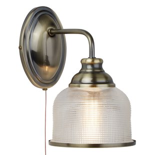Searchlight Wandlamp Bistro II, antiek messing