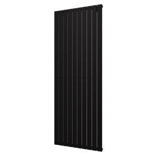 Designradiator Plieger Cavallino Retto Enkel 1666 Watt Middenaansluiting 200x75,4 cm Mat Zwart