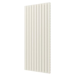 Designradiator Plieger Cavallino Retto Dubbel 1936 Watt Middenaansluiting 180x75,4 cm Wit Structuur