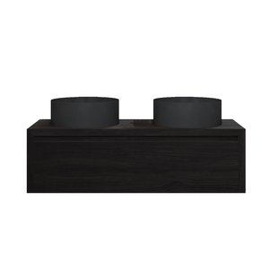 Badkamermeubelset Gliss Ares 140 cm Met Waskom Charcoal