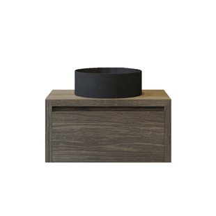 Badkamermeubelset Gliss Ares 70 cm Met Waskom Castle Brown