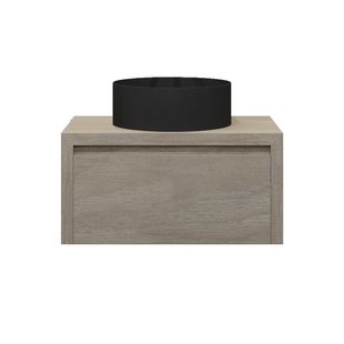 Badkamermeubelset Gliss Ares 80 cm Met Waskom Corn Silk