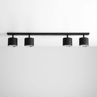 ALDEX Plafondspot Bot, zwart, 4-lamps