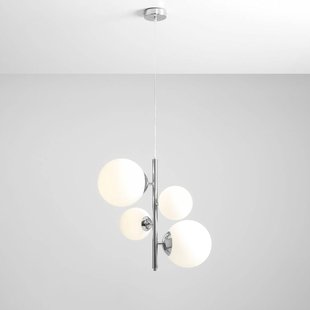ALDEX Hanglamp Dione, 4-lamps, chroom