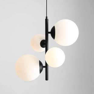 ALDEX Hanglamp Dione, 4-lamps, zwart