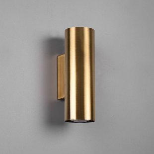 Trio Lighting Marley wandlamp, antiek messing, Up & Down