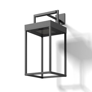 Lucande LED lamp op zonne-energie Lynzy, 38cm, zwart, metaal, IP65