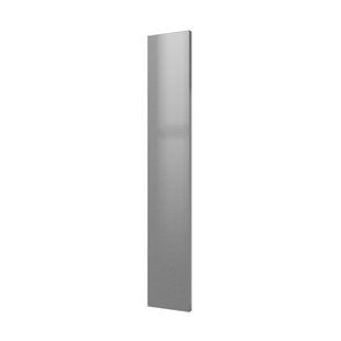 Designradiator Plieger Perugia 535 Watt Middenaansluiting 180,6x30,4 cm Zilver Metallic