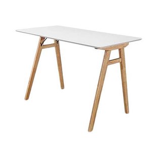 Artichok Rover houten bureau wit - houten onderstel - 120 x 60 cm