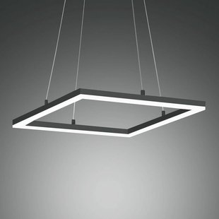 Fabas Luce LED hanglamp Bard 42x42 cm, antraciet