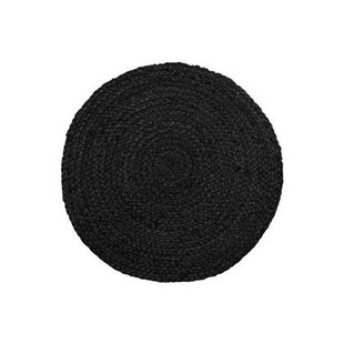 Artichok Milly jute placemat donkergrijs - set van 4 - Ø 38 cm