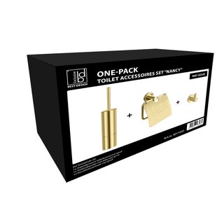 Toiletset Best Design One Pack Nancy Geborsteld Goud