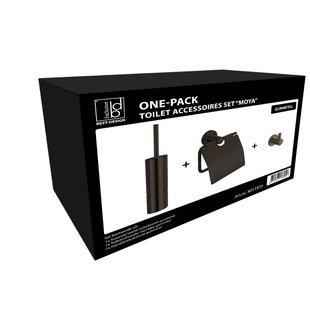 Toiletset Best Design One Pack Moya Gunmetal
