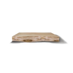 Wastafelblad Gliss Design Massief Hout Met Boomschors 90 cm Natuurlijke Olie