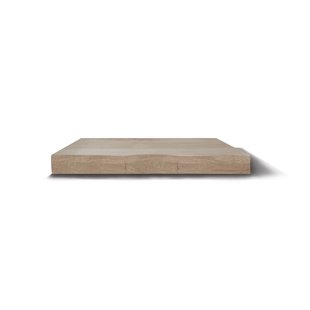 Wastafelblad Gliss Design Massief Hout Rechte Afwerking 180 cm Olie Wit