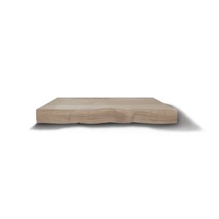 Wastafelblad Gliss Design Massief Hout Zonder Boomschors 100 cm Olie Wit