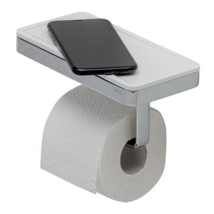 Toiletrolhouder Geesa Frame met Planchet Wit Chroom