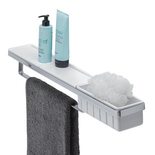 Planchet met Handdoekrek en Douchemand Geesa Frame Wit Chroom