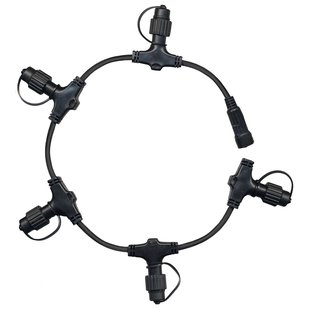 STAR TRADING Uitbreidingskabel ring met 5 aansl., System 24