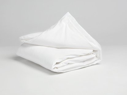 Yumeko Kinderdekbedovertrek katoen satijn pure white 100x135 100% biologisch en fairtrade katoen, satijn geweven