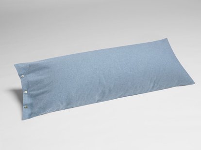 Yumeko Kussensloop flanel light blue 100% biologisch katoen, flanel (licht geborsteld)