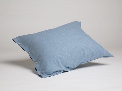 Yumeko Kussensloop flanel light blue 60x70 100% biologisch katoen, flanel (licht geborsteld) Yumeko Kussensloop flanel light blue 60x70 100% biologisch katoen, flanel (licht geborsteld)