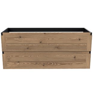 Onderkast Arcqua Nature 120 cm Eiken Mat Zwart