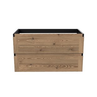 Onderkast Arcqua Nature 90 cm Eiken Mat Zwart