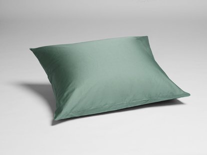 Yumeko Kussensloop katoen satijn sea green 100% biologisch en fairtrade katoen, satijn geweven Yumeko Kussensloop katoen satijn sea green 100% biologisch en fairtrade katoen, satijn geweven